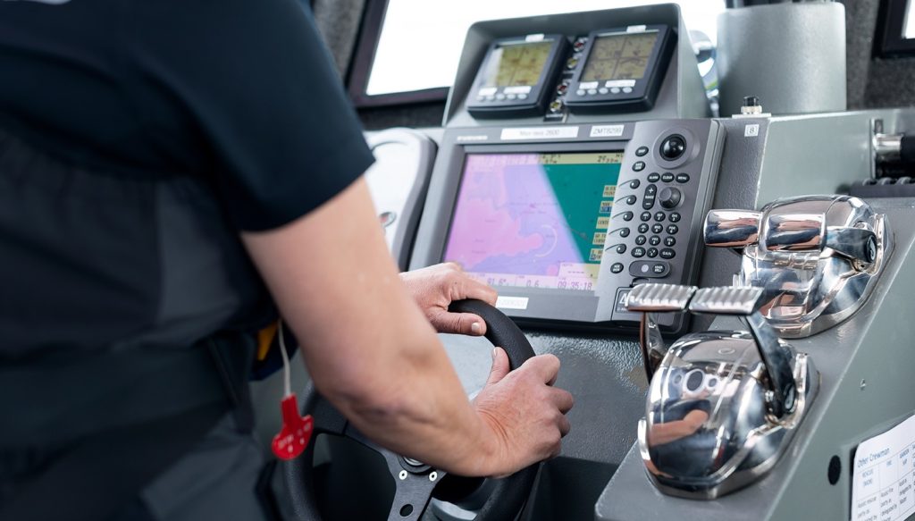 Blue Arrow Rescue's helming station