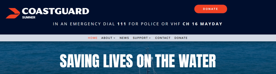 New Website for Coastguard Sumner